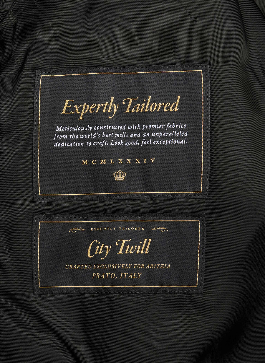 esquire trenchcoat – city twill schwarz