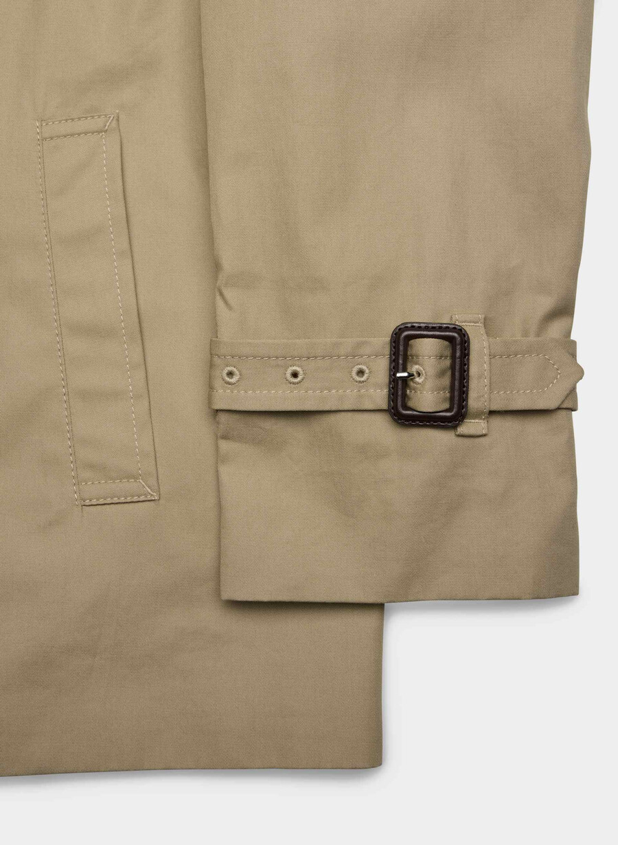 esquire trenchcoat – city twill wicker tan