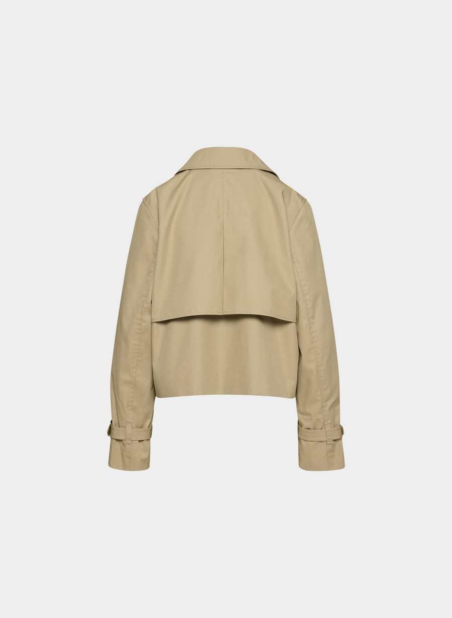 esquire trenchcoat – city twill wicker tan
