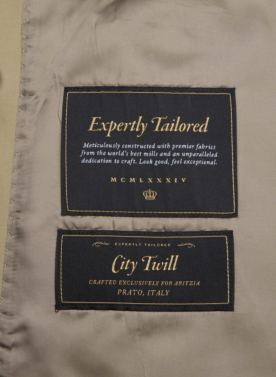 esquire trenchcoat – city twill wicker tan