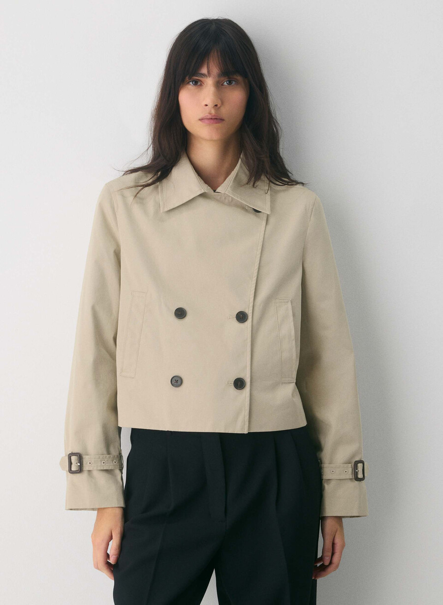 esquire trenchcoat – city twill marcona beige