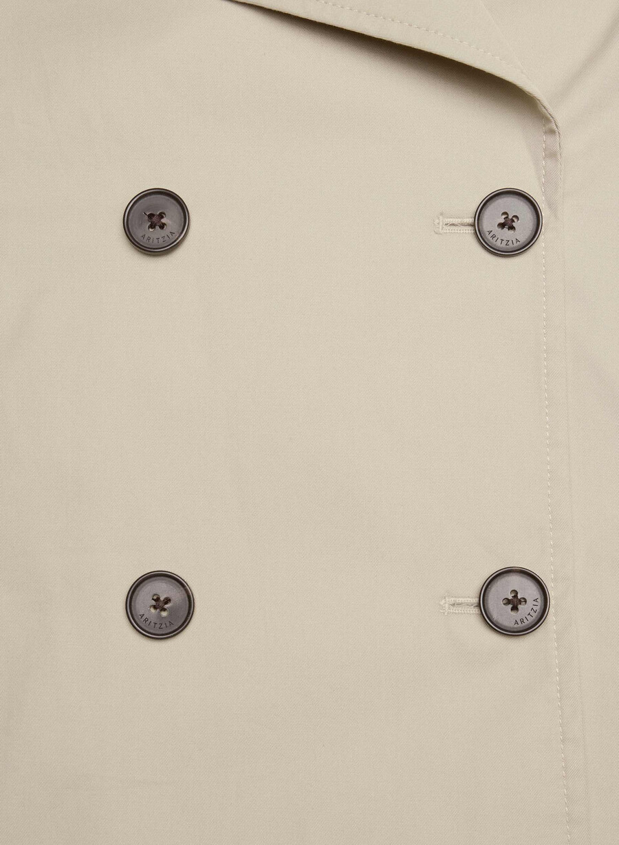 esquire trenchcoat – city twill marcona beige