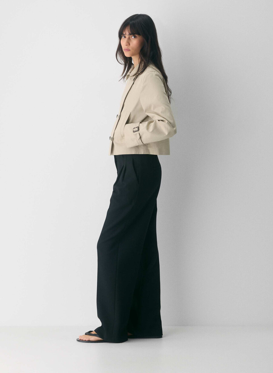 esquire trenchcoat – city twill marcona beige