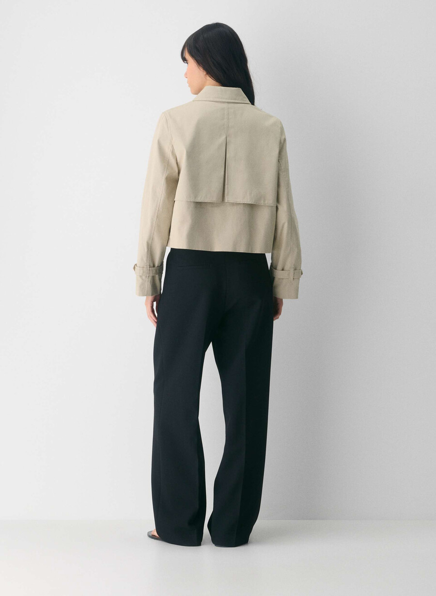 esquire trenchcoat – city twill marcona beige