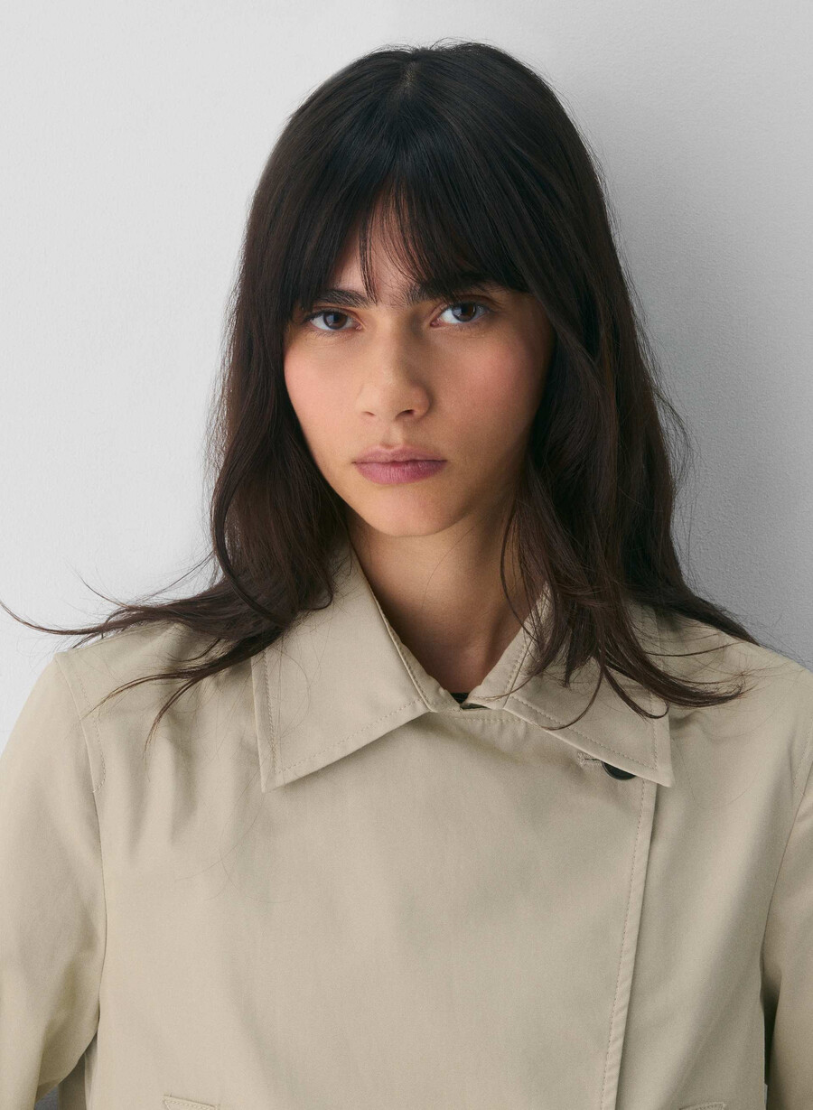 esquire trenchcoat – city twill marcona beige