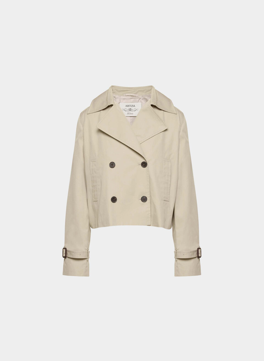 esquire trenchcoat – city twill marcona beige