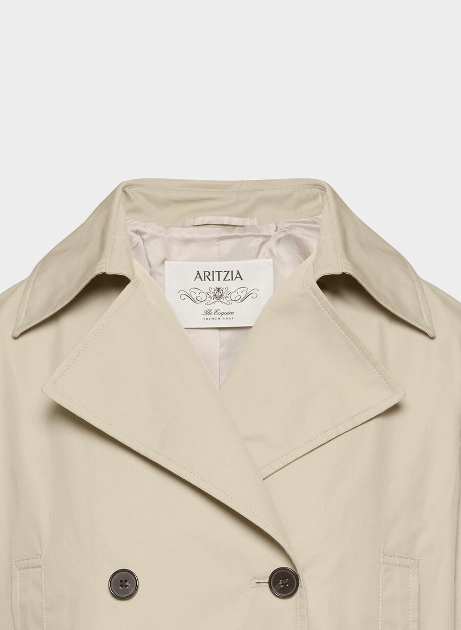 esquire trenchcoat – city twill marcona beige