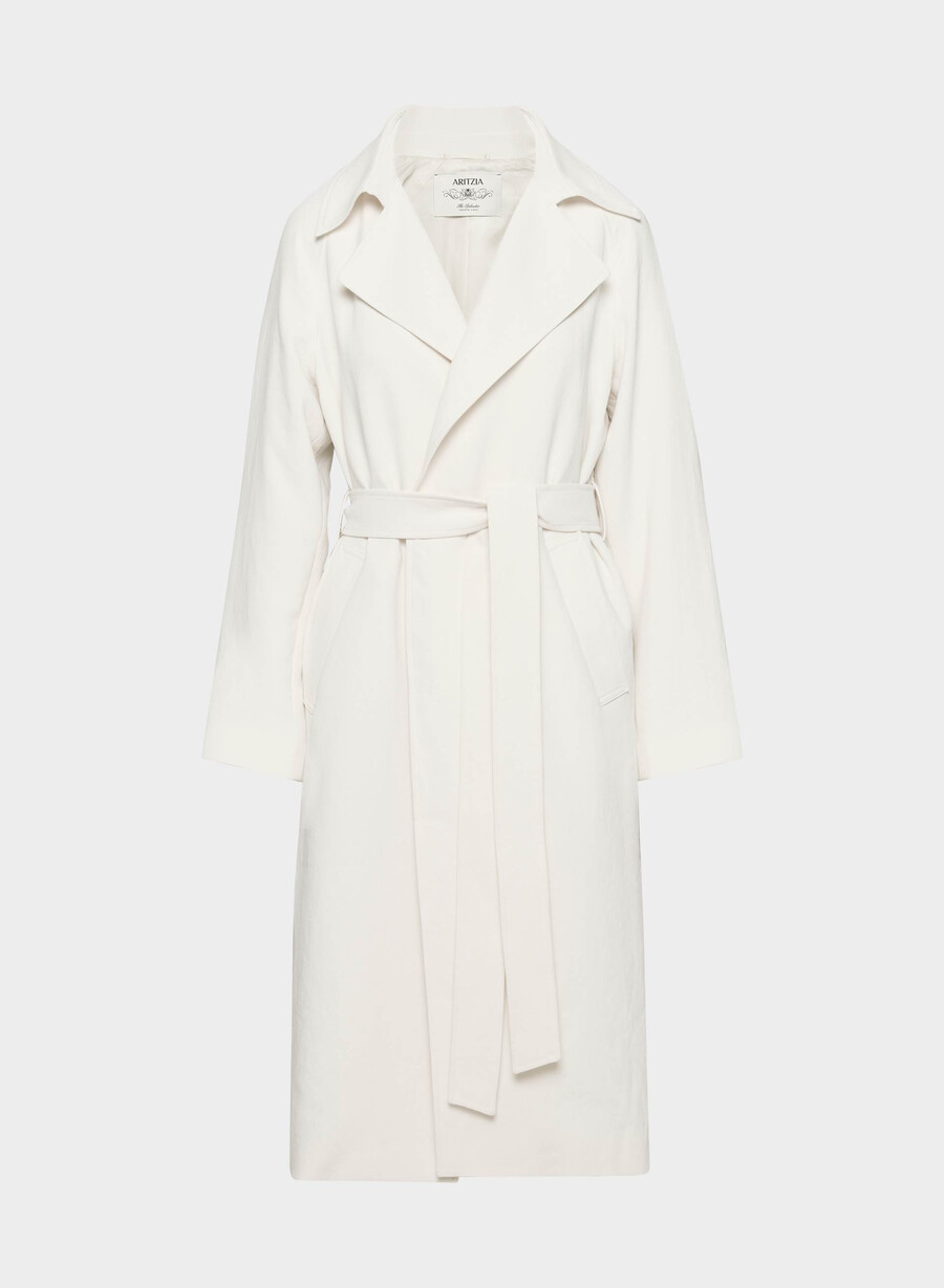 der splendor trenchcoat - crepette hellbirke