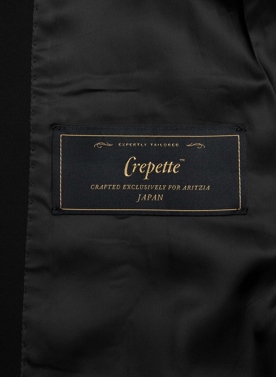 der splendor trenchcoat – crepette schwarz