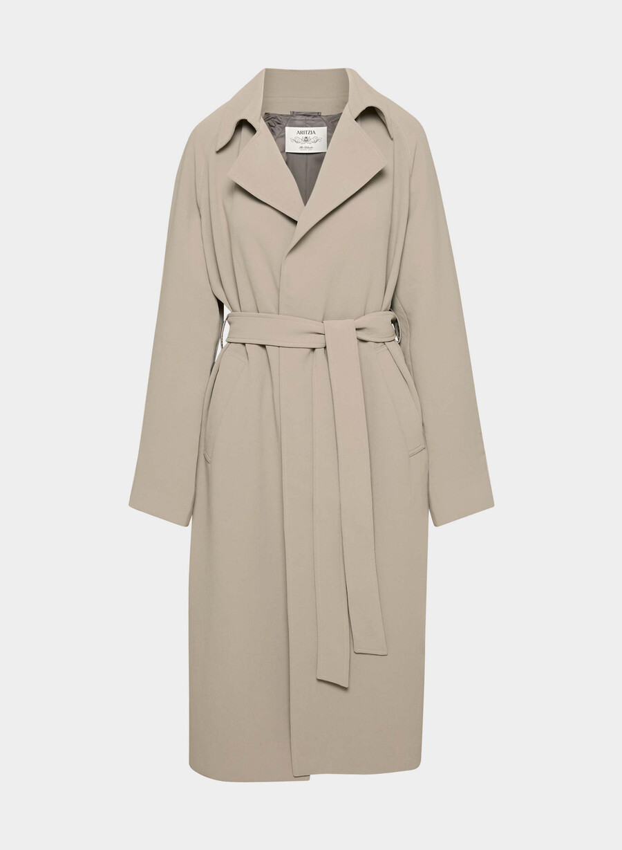 der splendor trenchcoat - crepette nomad taupe