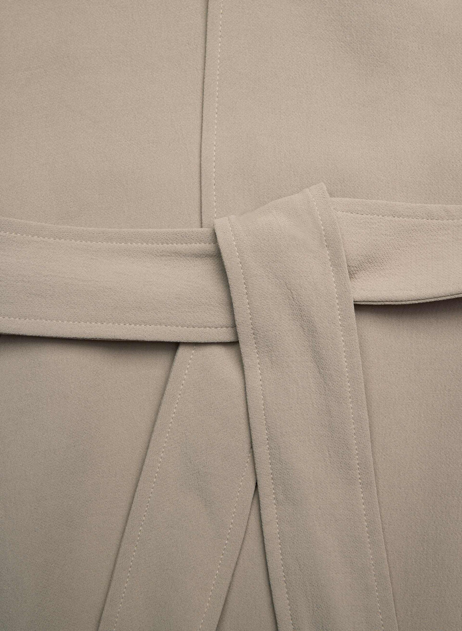 der splendor trenchcoat - crepette nomad taupe