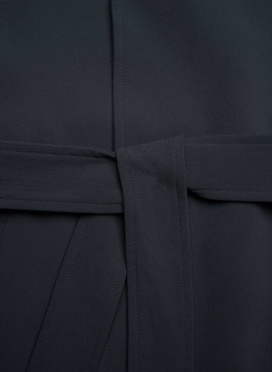 der splendor trenchcoat - crepette dunkelblau