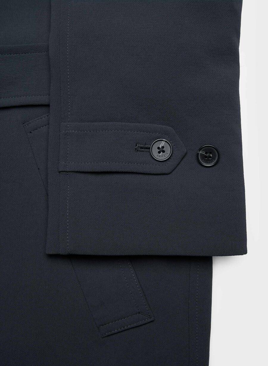 der splendor trenchcoat - crepette dunkelblau