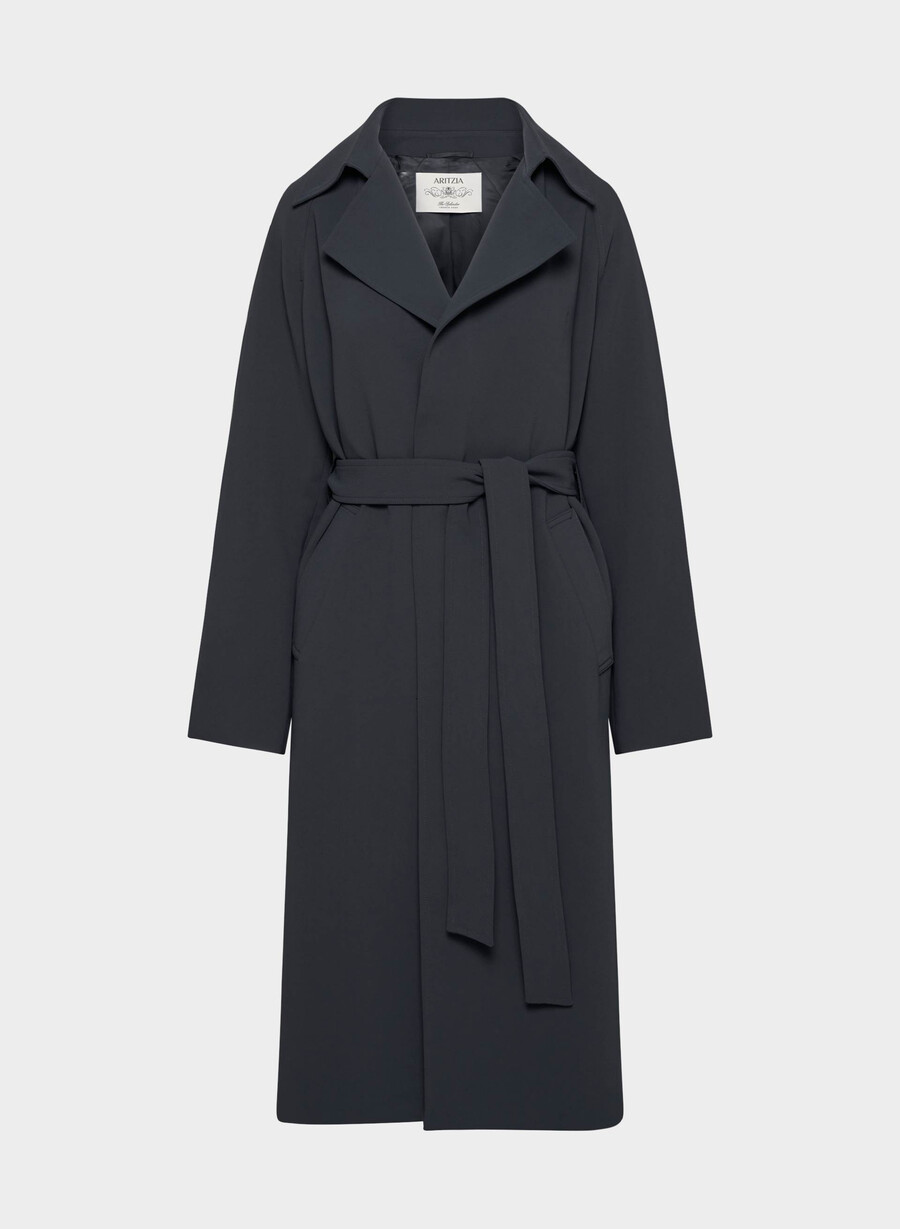 der splendor trenchcoat - crepette dunkelblau
