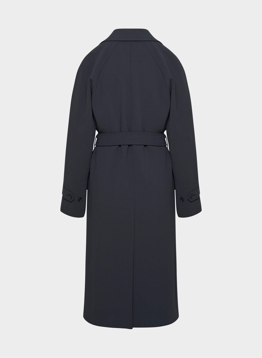 der splendor trenchcoat - crepette dunkelblau