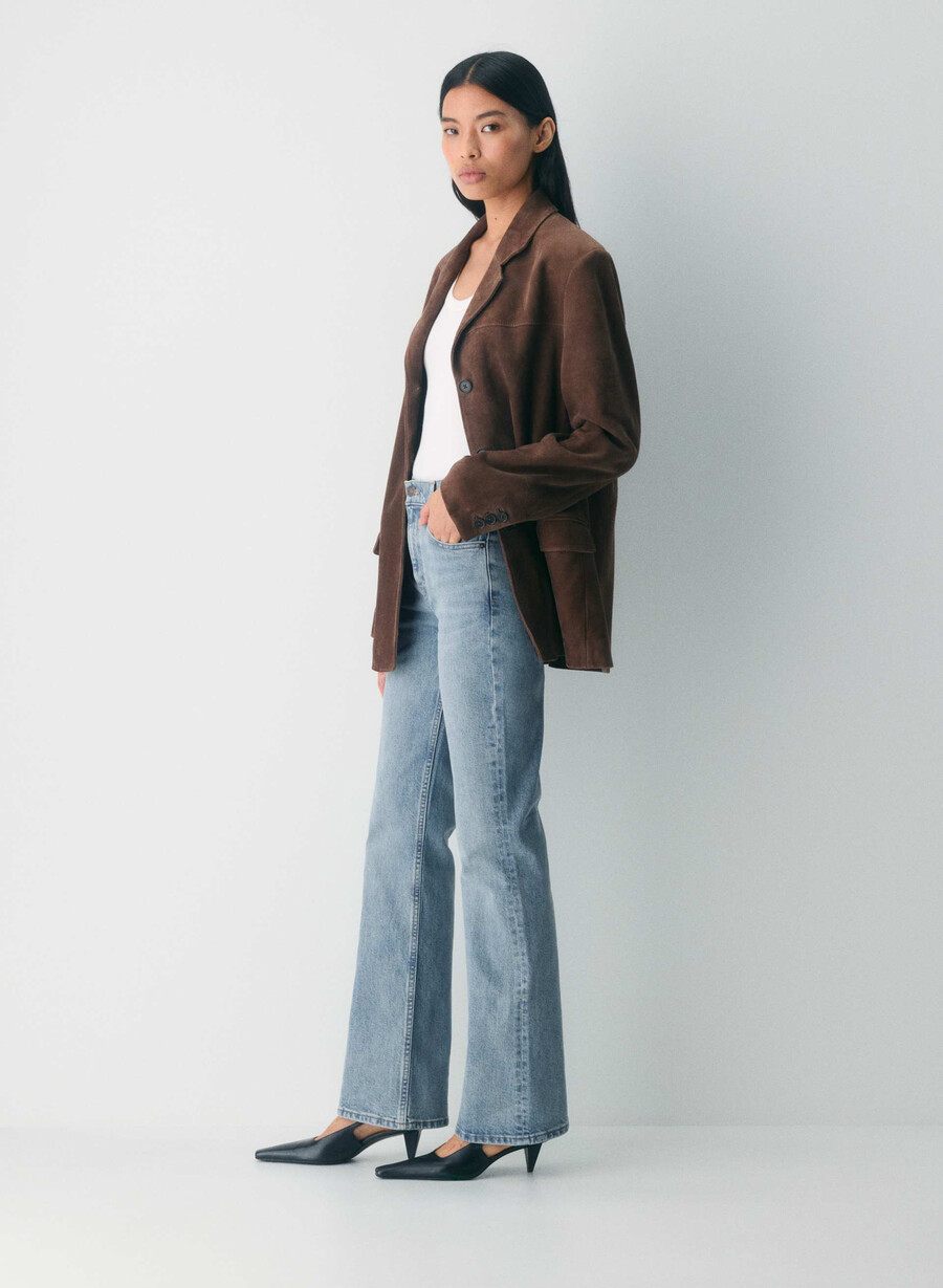 denim forum die chloe hi-rise bootcut jeans bleu bellini please