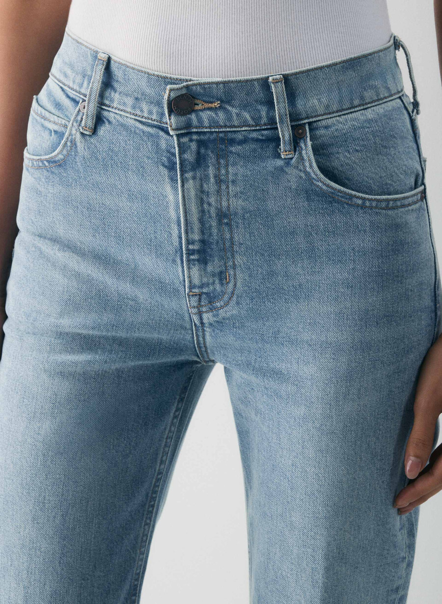 denim forum die chloe hi-rise bootcut jeans bleu bellini please