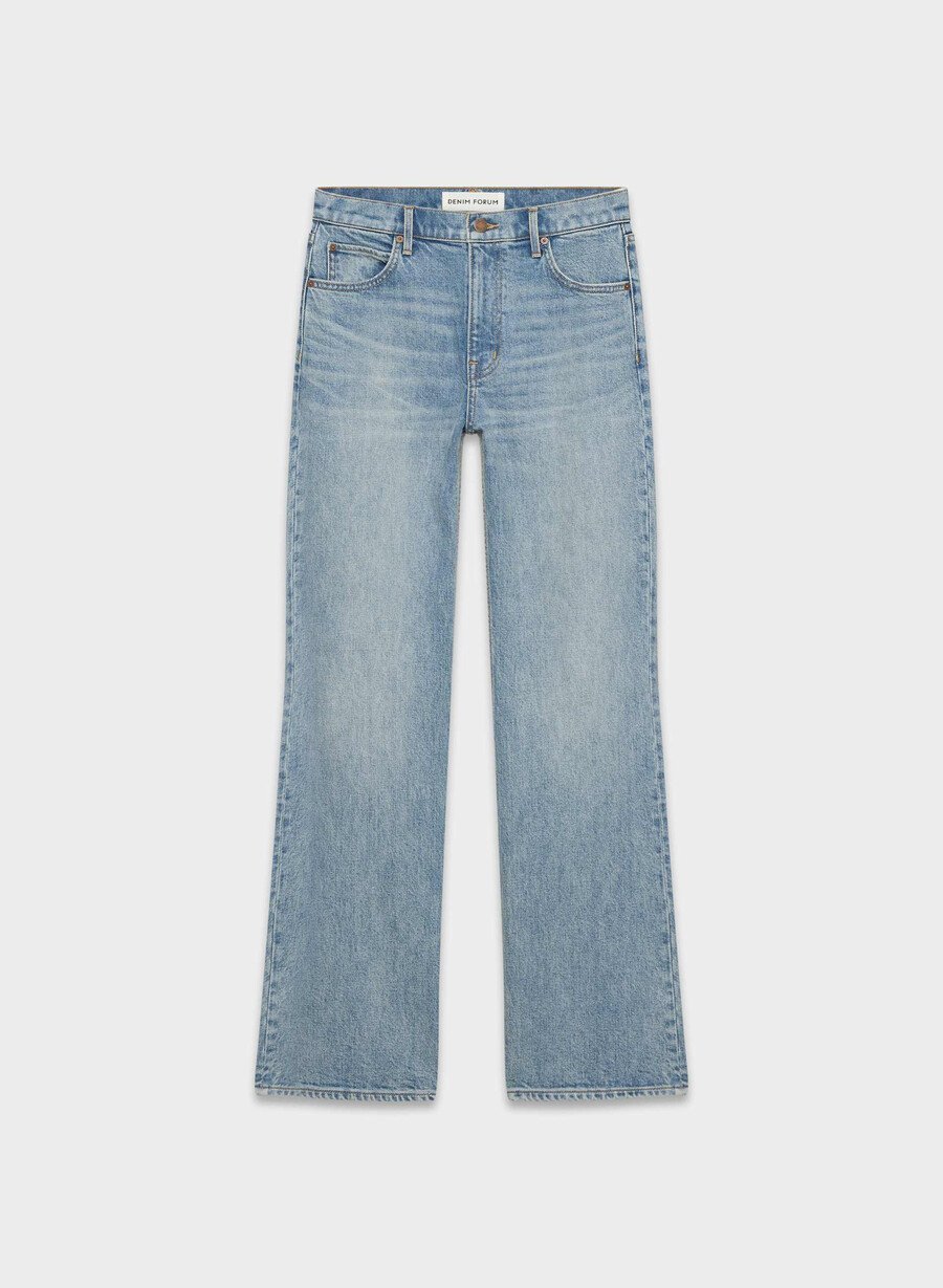 denim forum die chloe hi-rise bootcut jeans bleu bellini please
