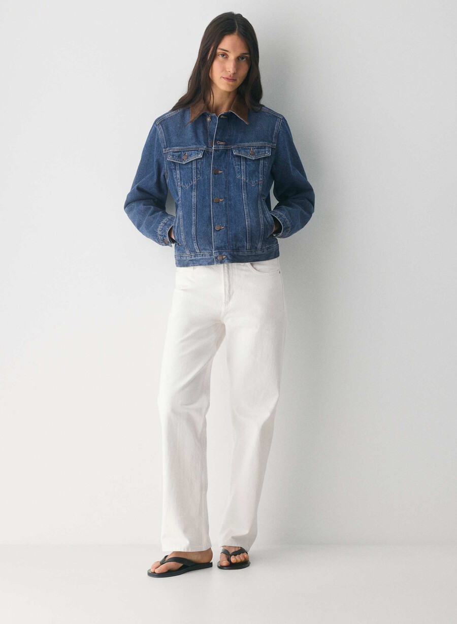 denim forum winona jeansjacke vintage dunkelblau