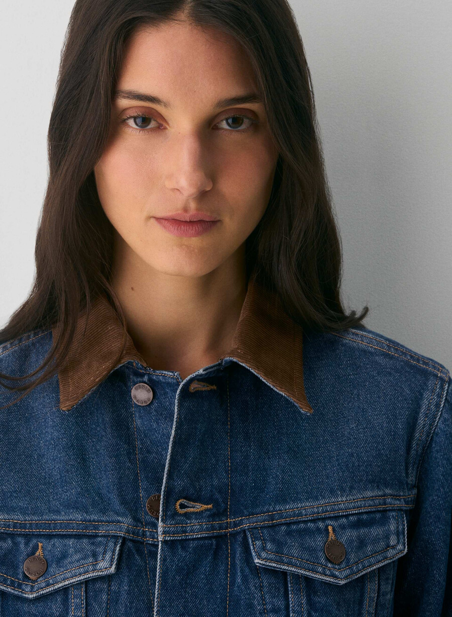 denim forum winona jeansjacke vintage dunkelblau
