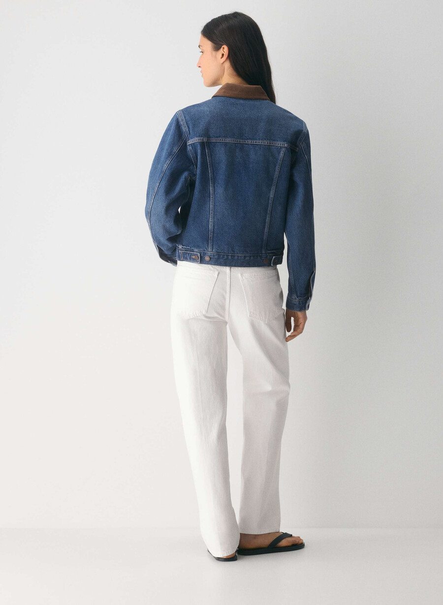 denim forum winona jeansjacke vintage dunkelblau