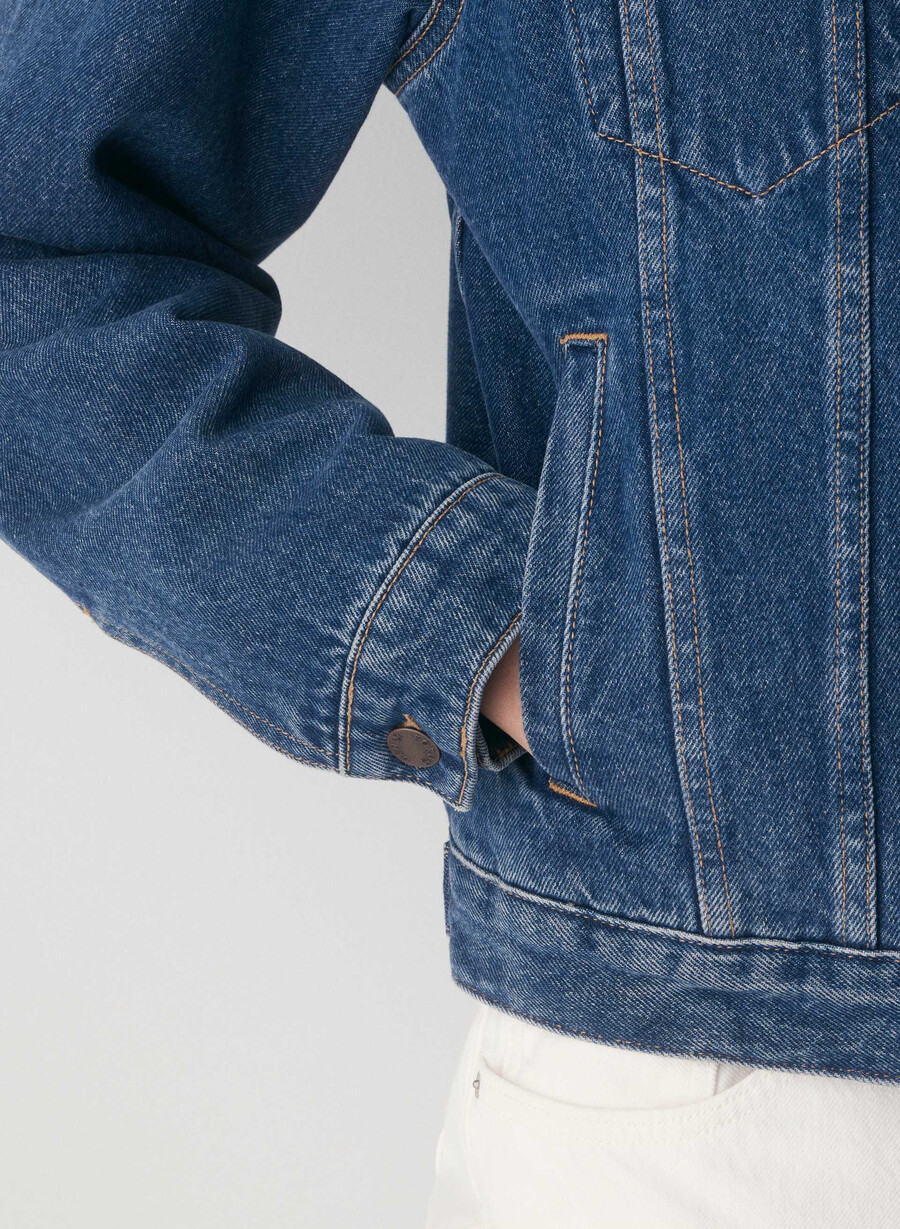 denim forum winona jeansjacke vintage dunkelblau