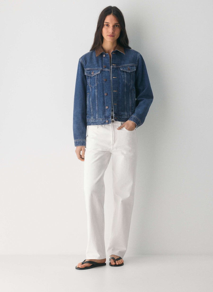 denim forum winona jeansjacke vintage dunkelblau