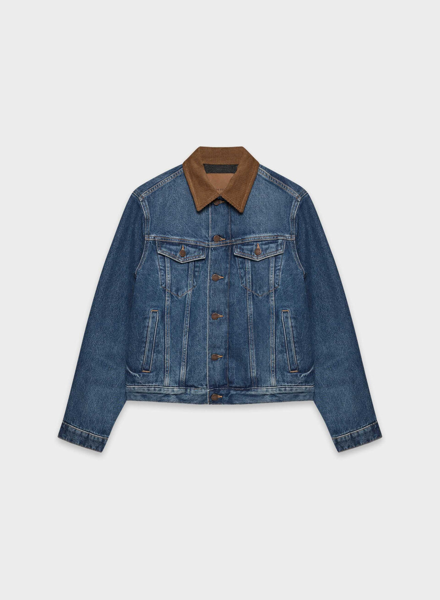 denim forum winona jeansjacke vintage dunkelblau