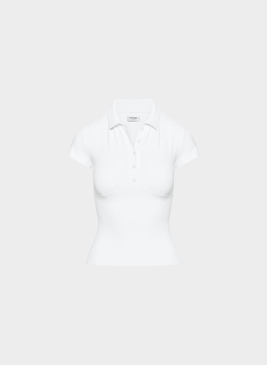 original contour flyer polo-shirt strahlend weiß