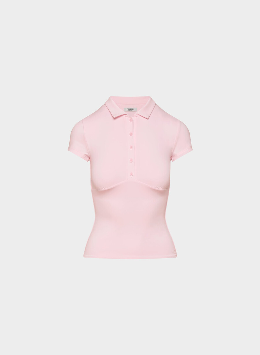 original contour flyer polo-shirt villa pink