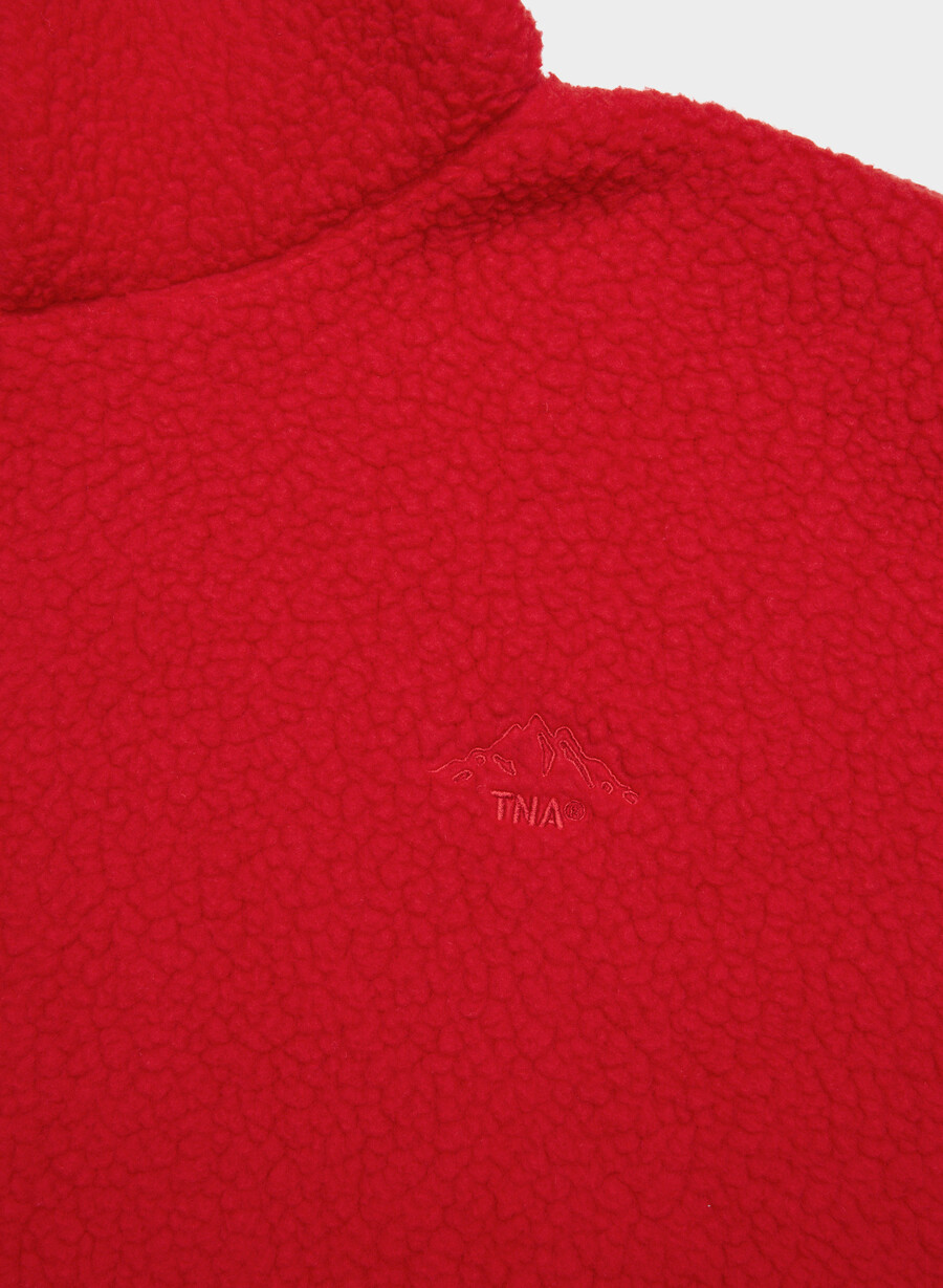polartec thermal pro hoodie blinkend rot