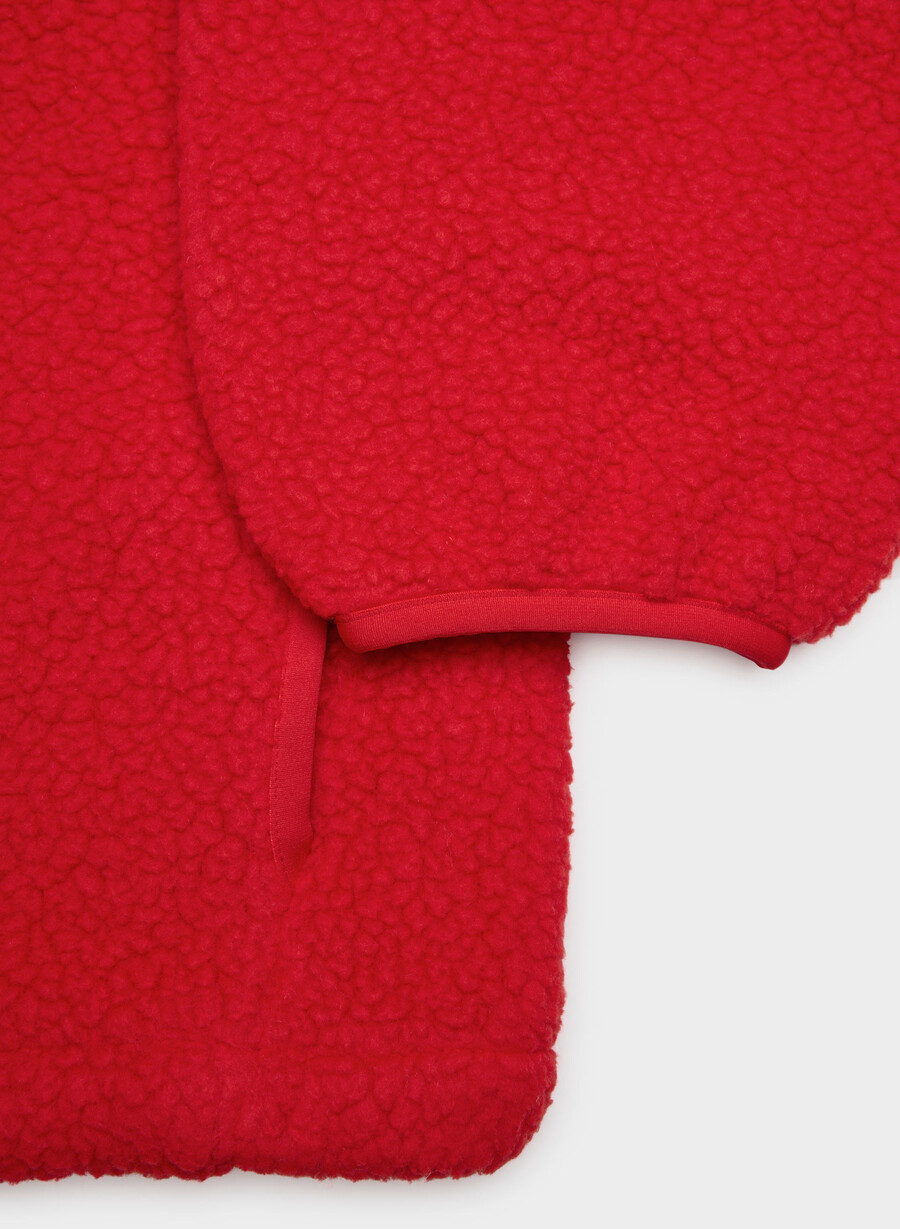 polartec thermal pro hoodie blinkend rot
