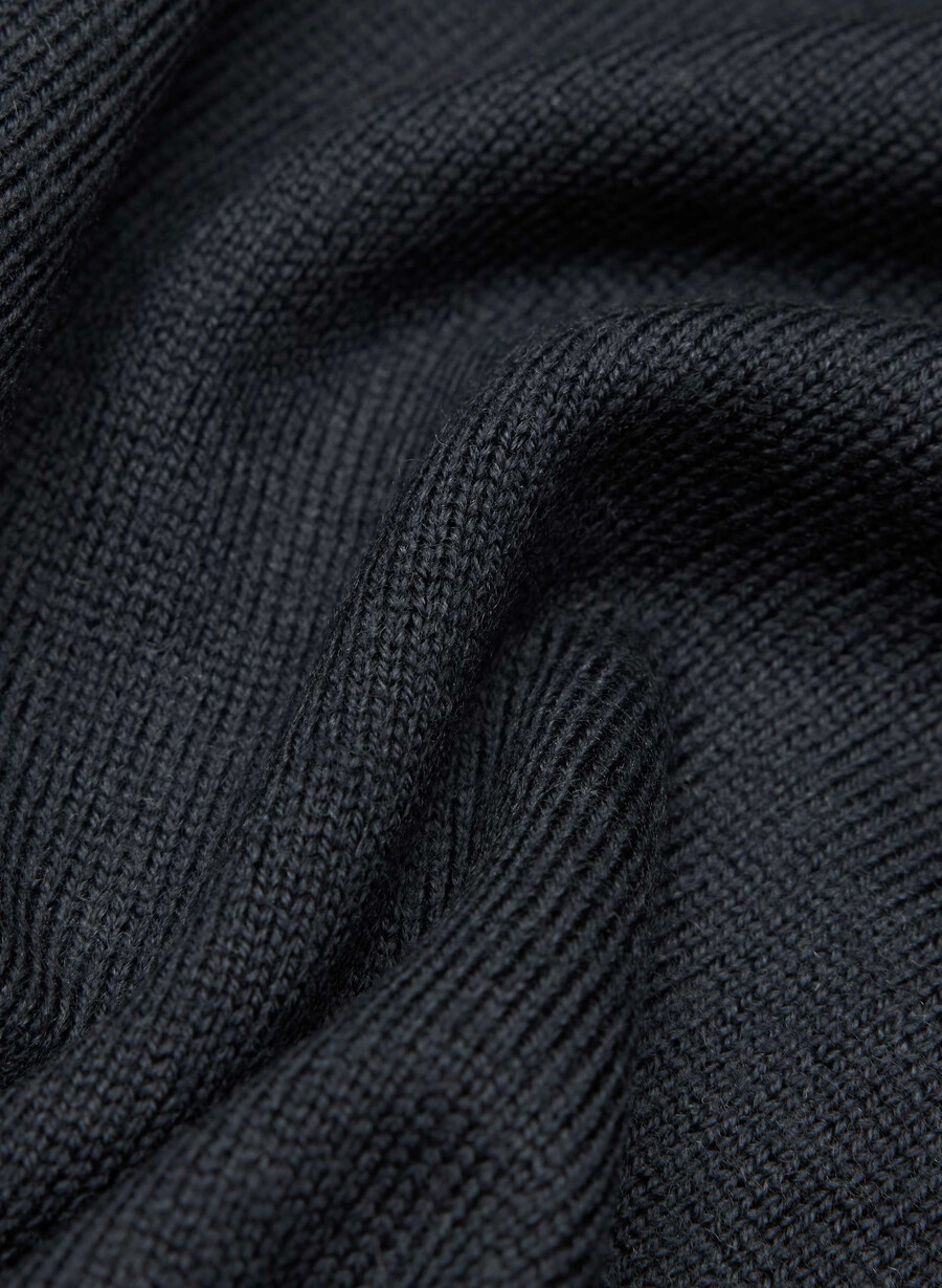 bare merino wool crew t-shirt dunkelnacht marineblau