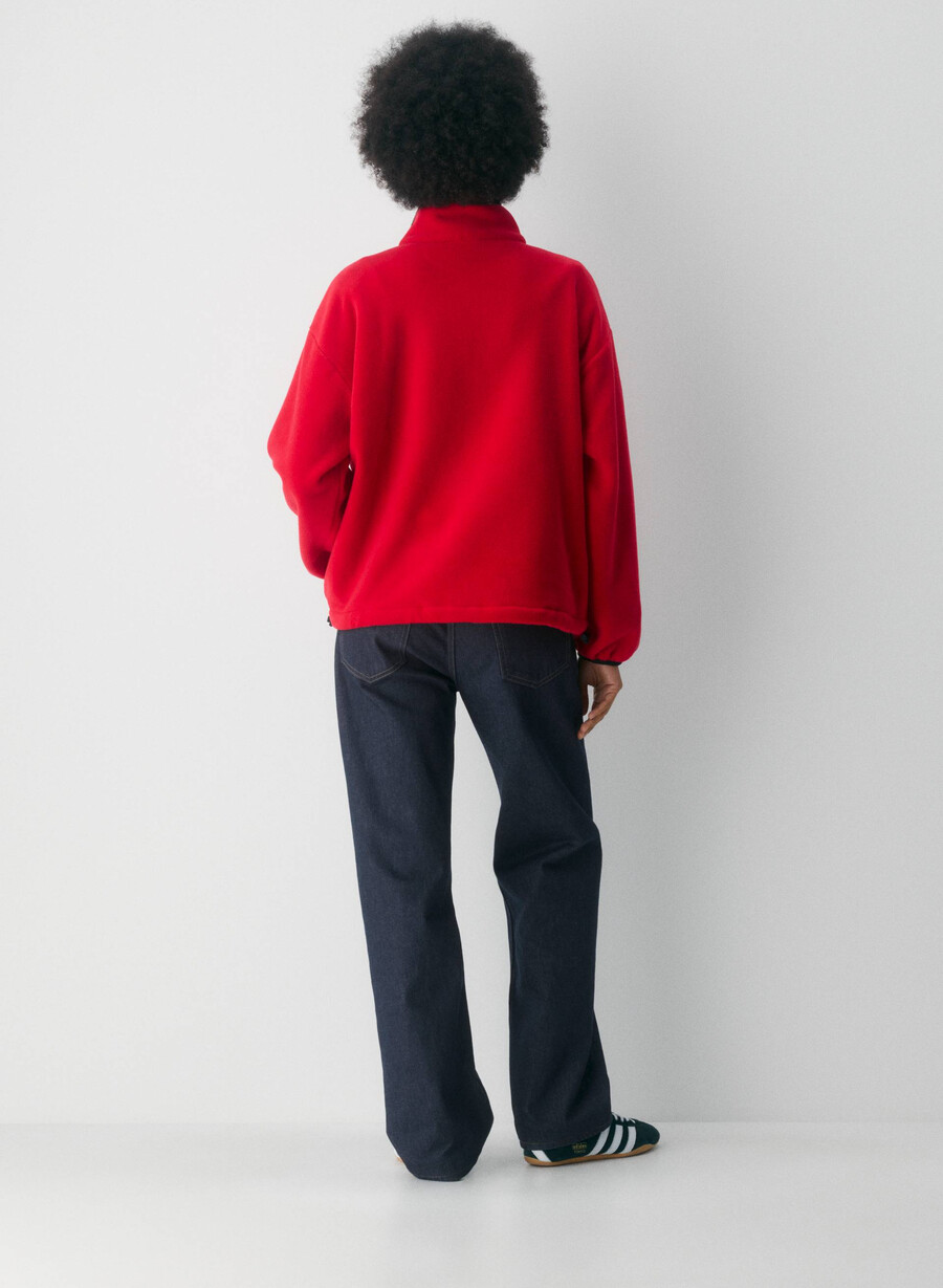 mellow mockneck blashing red