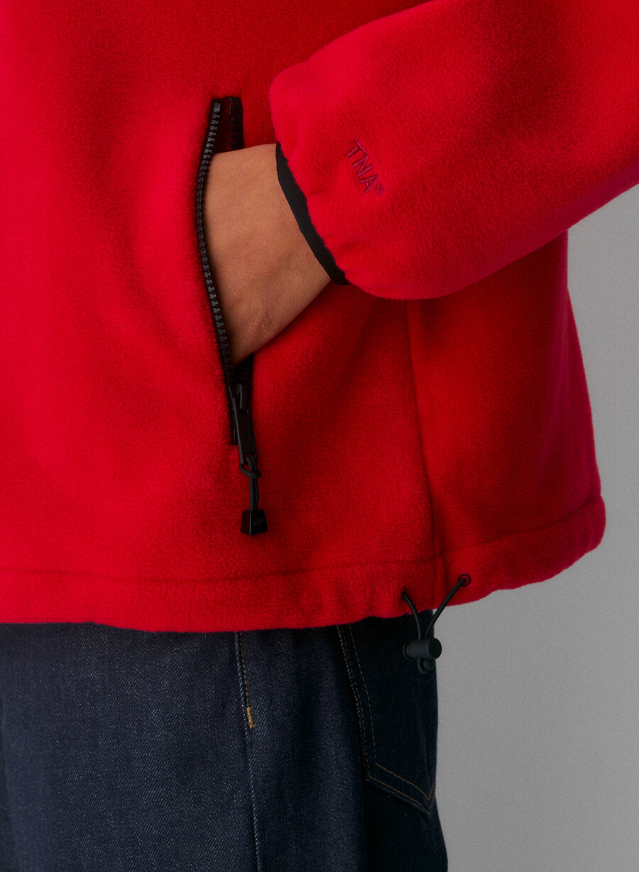 mellow mockneck blashing red