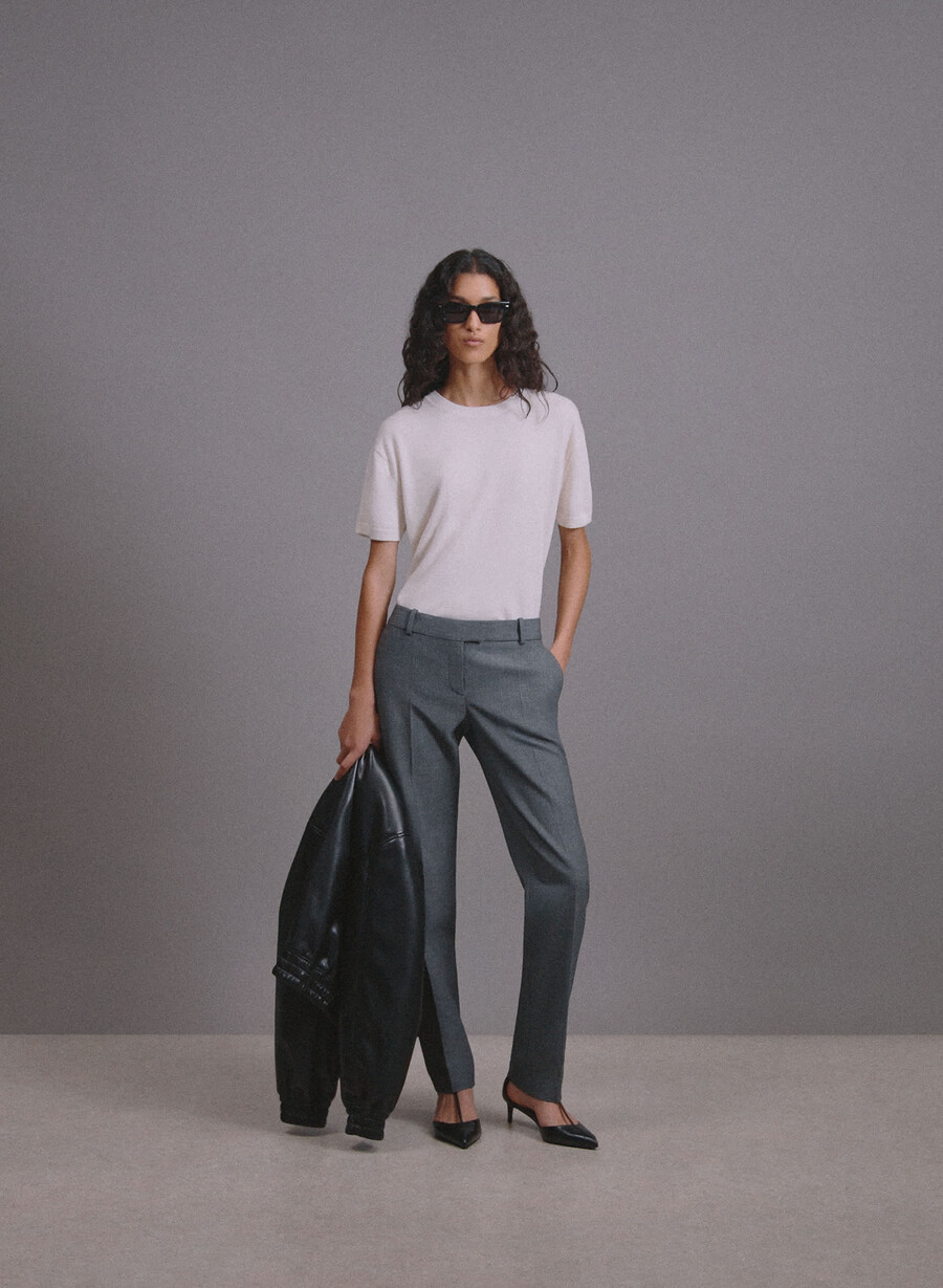 broker pant heather charcoal
