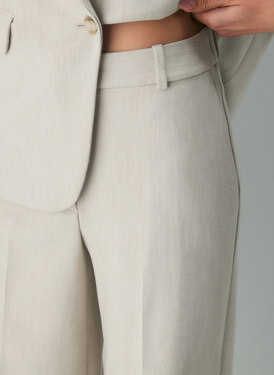 neue agenturhose - reessential heather matte pearl