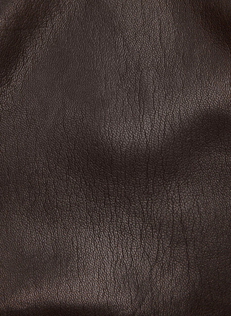 deity skort - unreal leather rich mocha brown