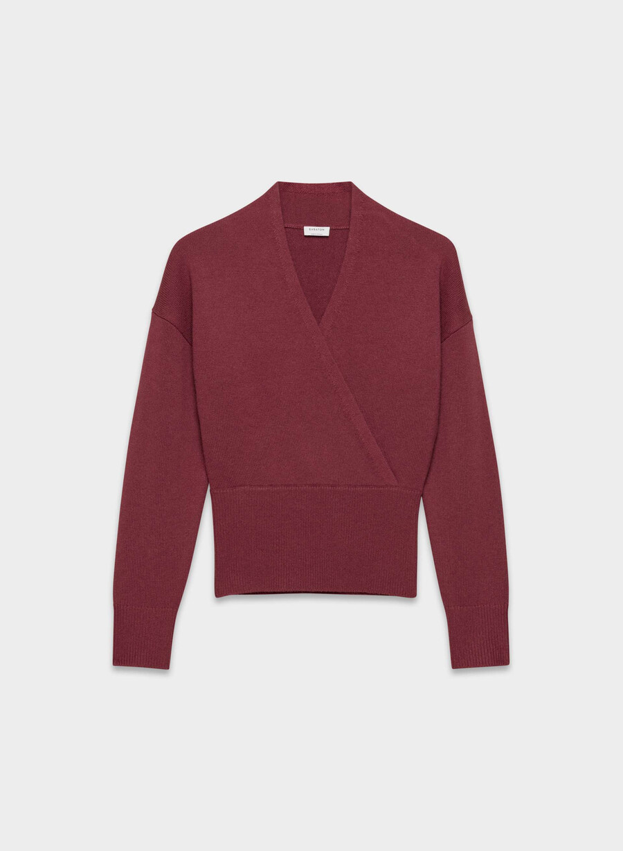 atticus merino-wollpullover cordovan