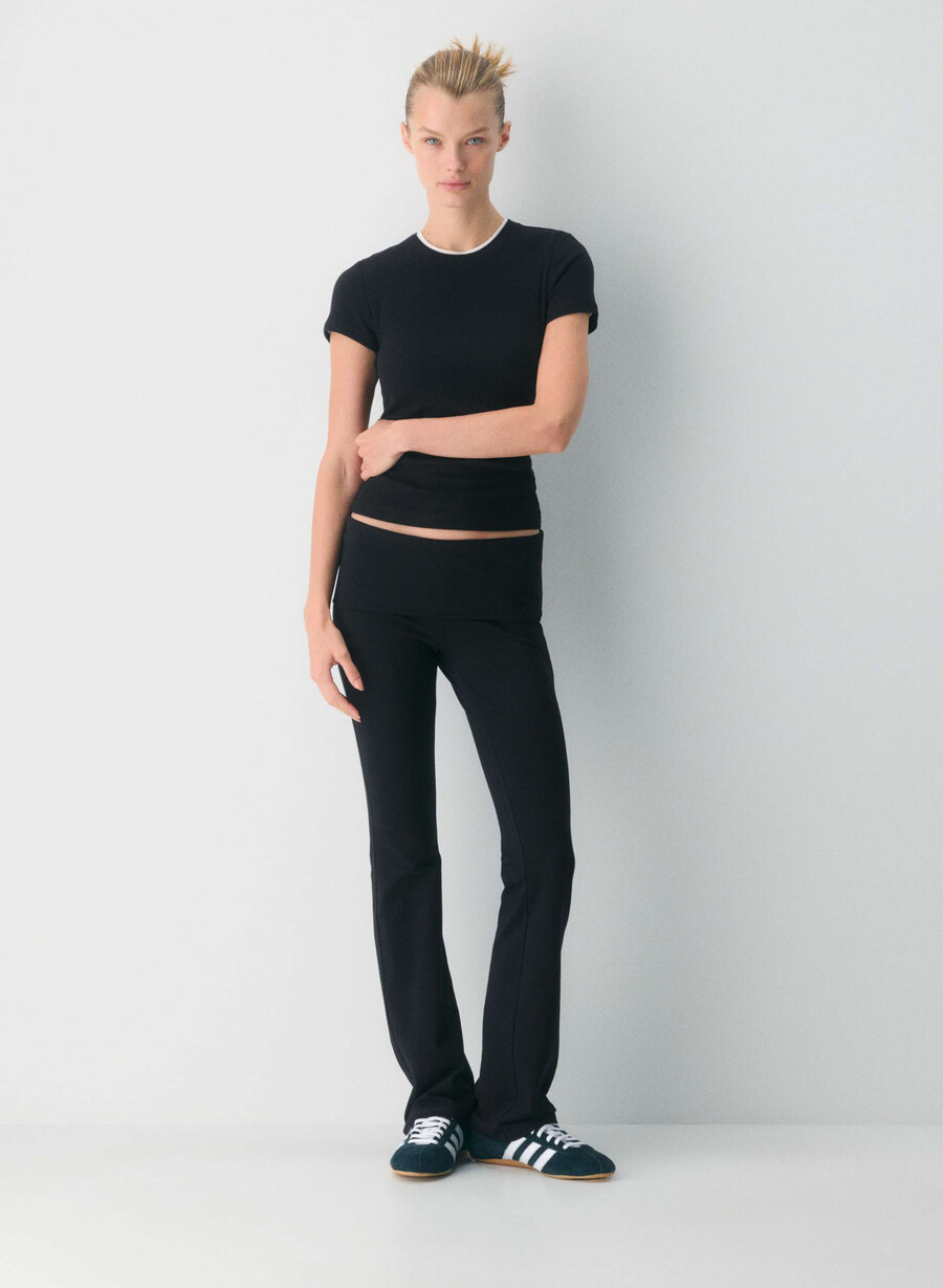homestretch smooth amp foldover hose schwarz