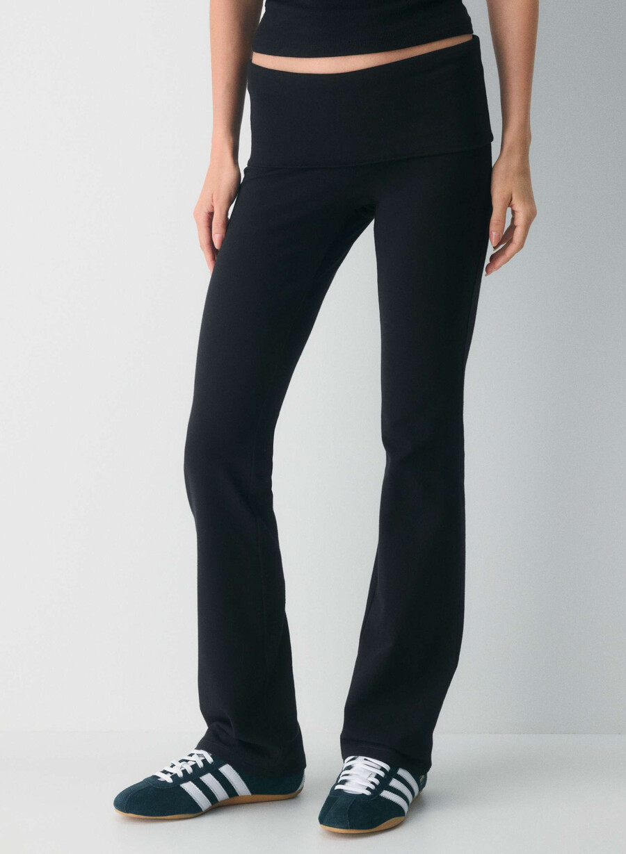 homestretch smooth amp foldover hose schwarz