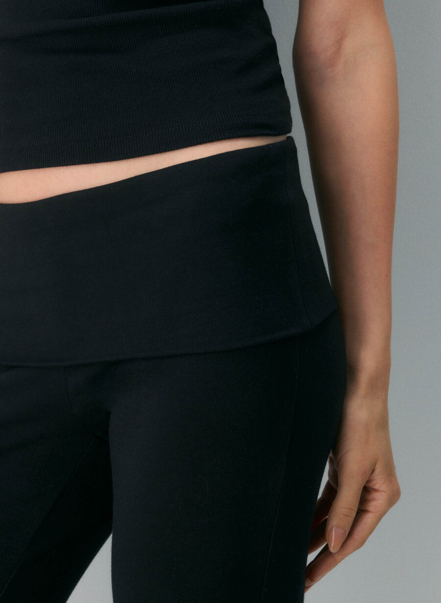 homestretch smooth amp foldover hose schwarz