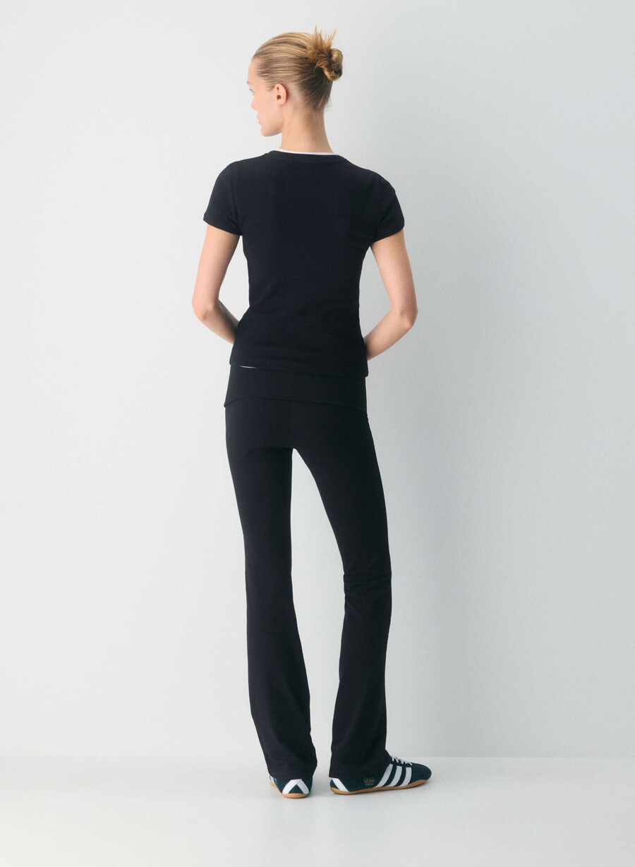 homestretch smooth amp foldover hose schwarz