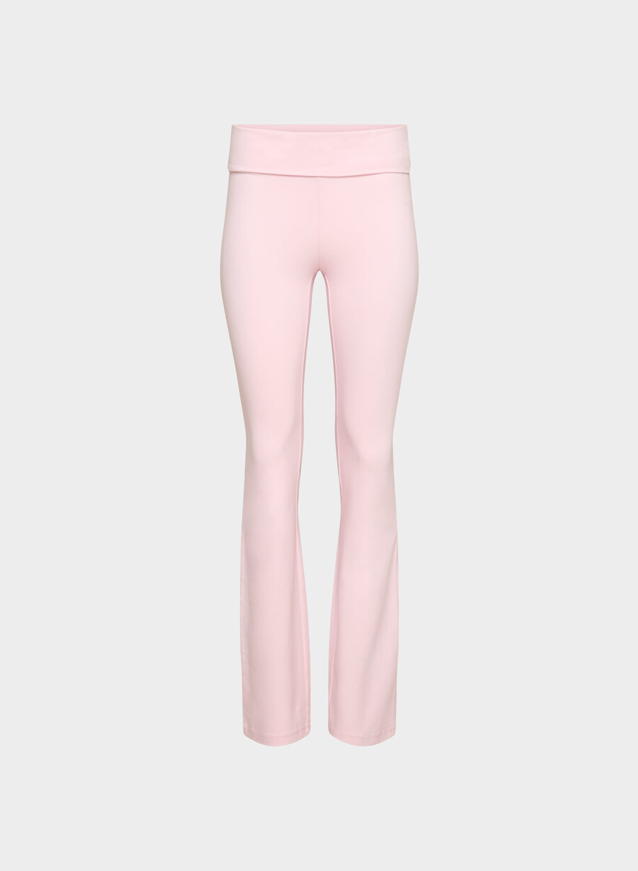 homestretch smooth amp foldover pant villa pink