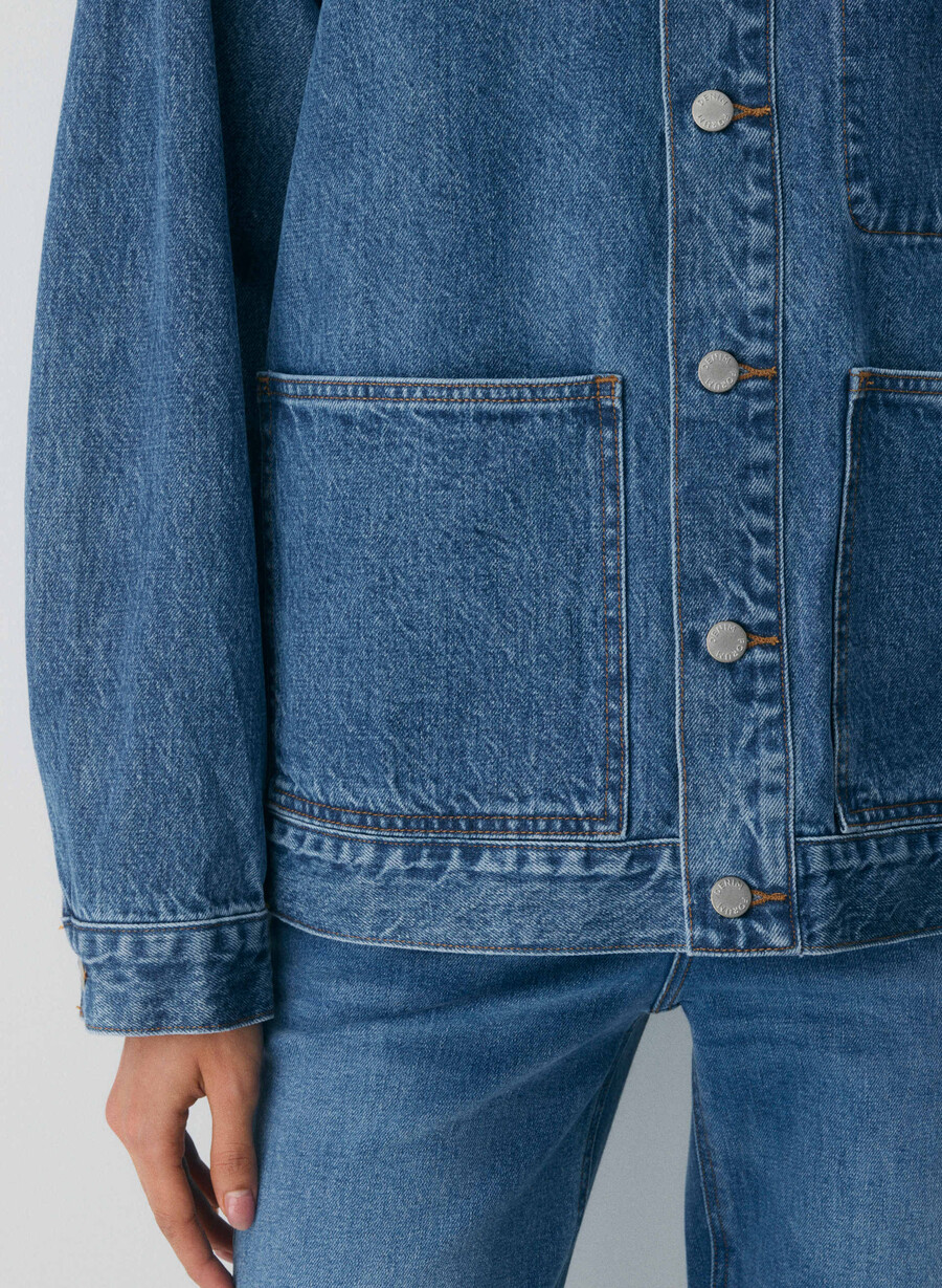 denim forum die arbeitskleidung jeanshemdjacke 5 jahre kiss n tell bl