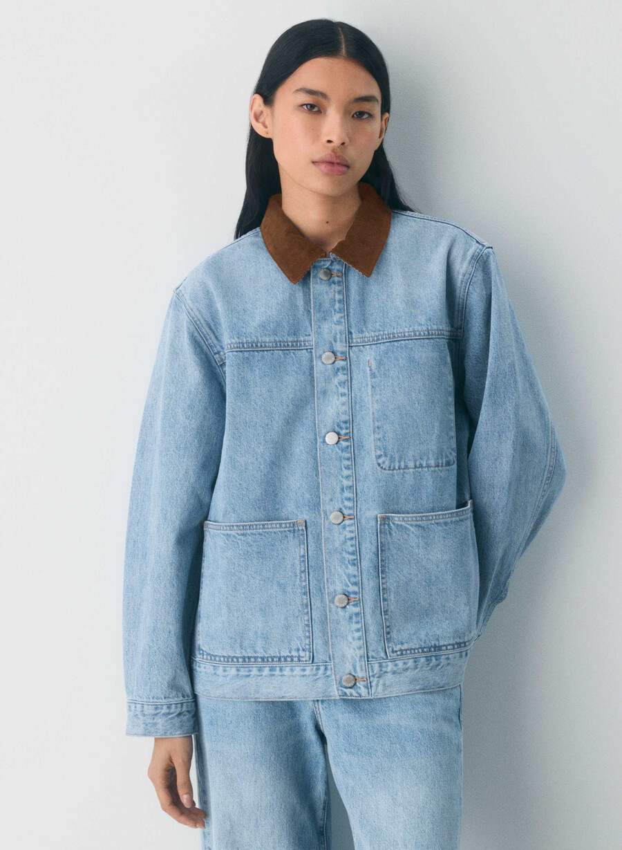 denim forum die arbeits-denimhemdjacke 7 yrs bleu taboo