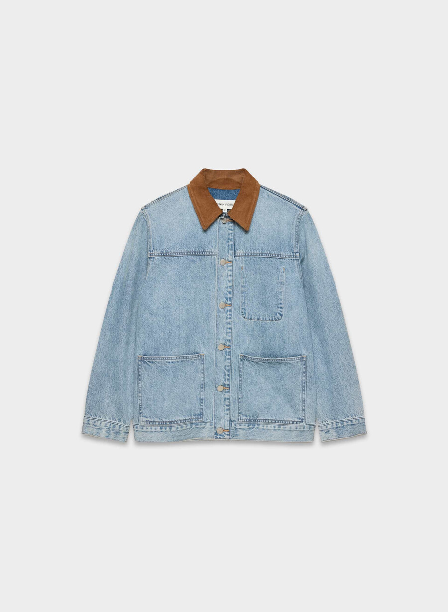 denim forum die arbeits-denimhemdjacke 7 yrs bleu taboo