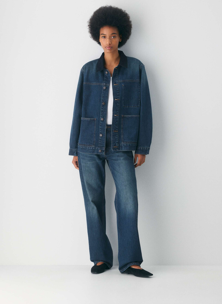 denim forum die arbeitskleidung jeanshemdjacke be about dark bleu