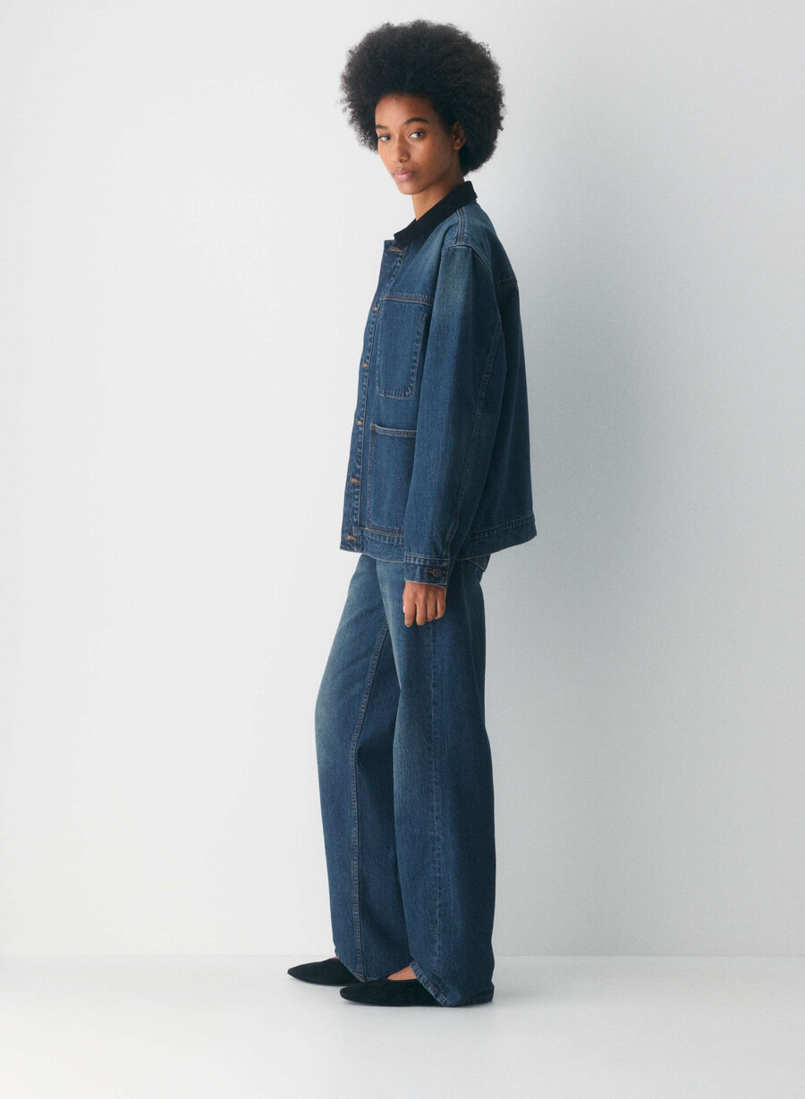 denim forum die arbeitskleidung jeanshemdjacke be about dark bleu