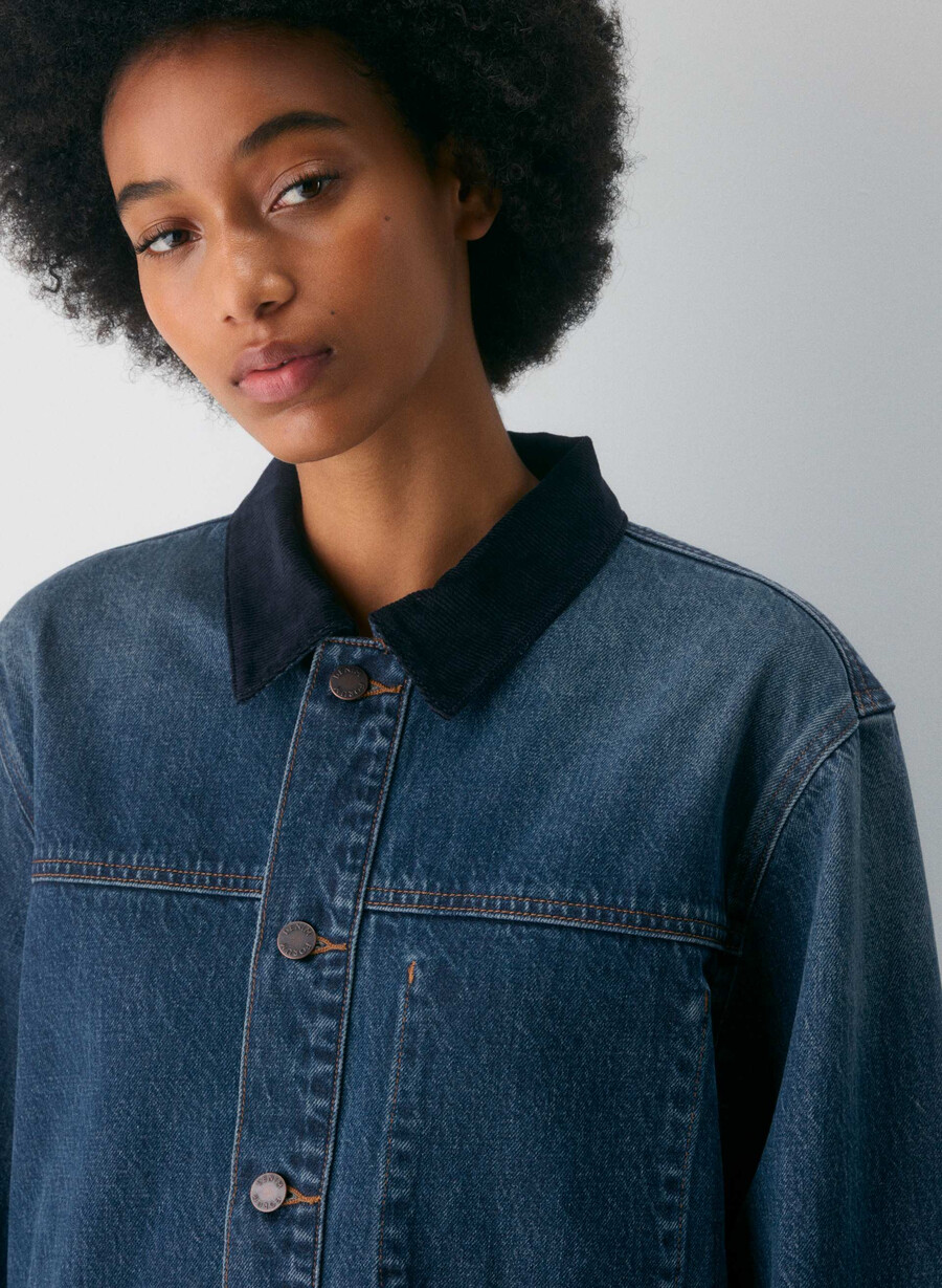 denim forum die arbeitskleidung jeanshemdjacke be about dark bleu